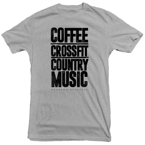 Coffee Crossfit and Country Music Tee