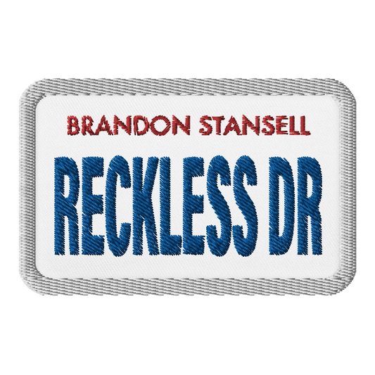 Reckless Dr Plate Patch